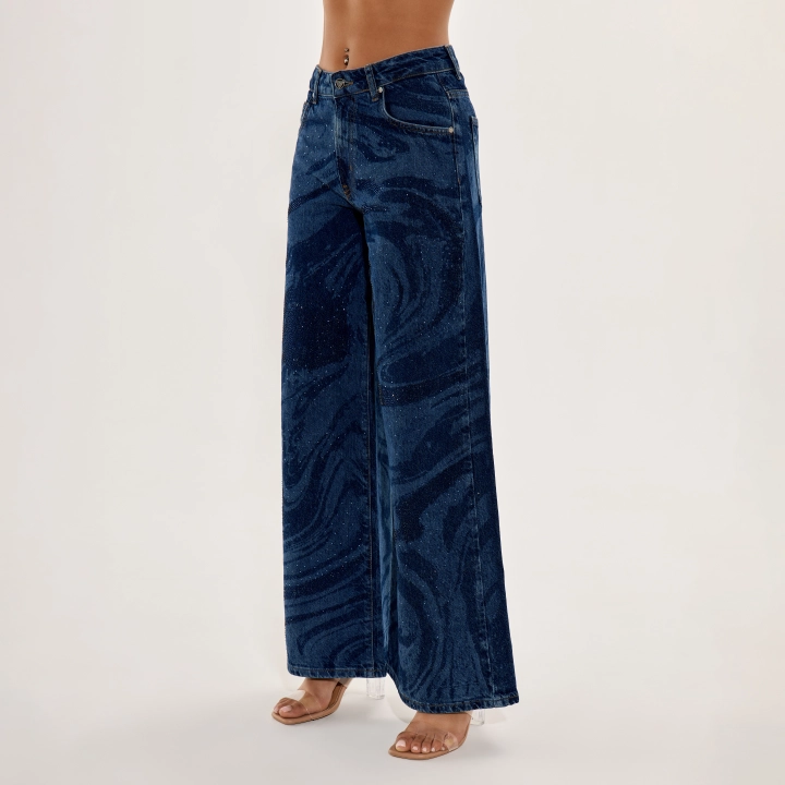 【SATIIIZ】Bype X Curved Denim Pants SATIIIZ (サティーズ) - バイプXカーブデニムパンツ / Bype X
